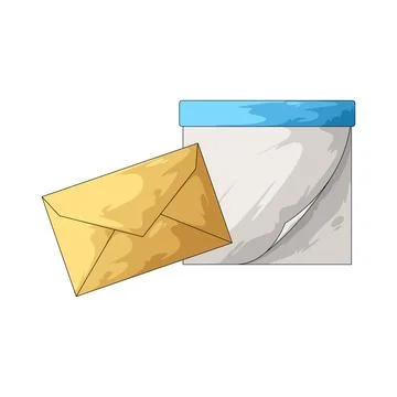Envelope with calendar illustration Stock Illustration