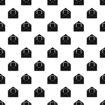 Envelope with card pattern vector Stock Illustration