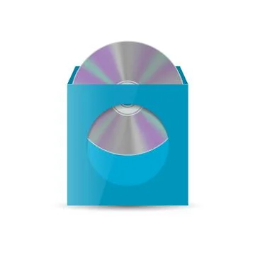 Envelope for CD with window, vector illustration. イラスト素材