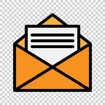 Envelope Color Icon. Editable Stroke. Can be used for website UI and mobile Stock Illustration