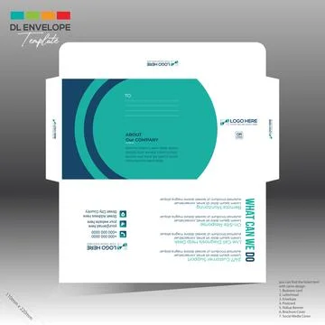 Envelope for corporate and any use Stock Illustration