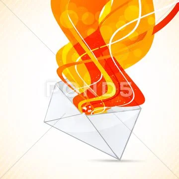 Envelope design 库存插图