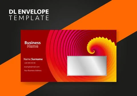 The envelope DL size template. International standard size. Envelope template Stock Illustration