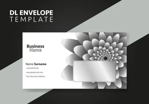 The envelope DL size template. International standard size. Envelope template Stock Illustration