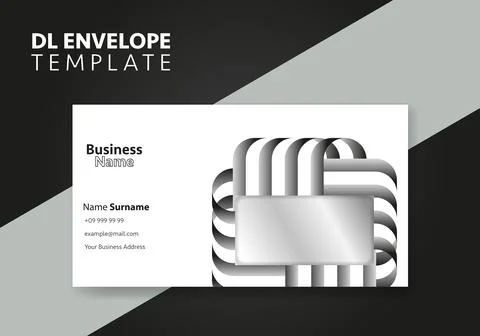 The envelope DL size template. International standard size. Envelope template Stock Illustration