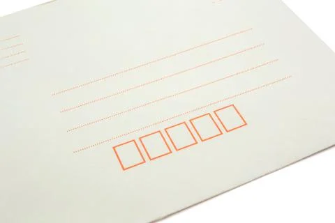 Envelope document on white background Foto stock