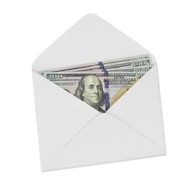 Envelope with dollars Stockillustratie