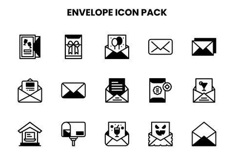 Envelope DuoTone Design Icons Pack Иллюстрация