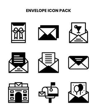 Envelope DuoTone UI Icons Pack Stockillustratie