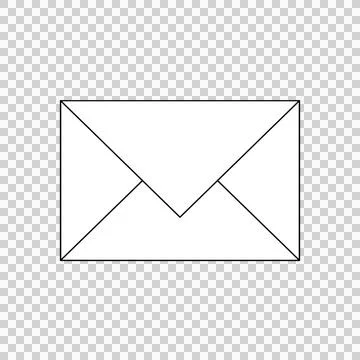 Envelope email message that can be used for sticker, social media, and etc. Stock Illustration