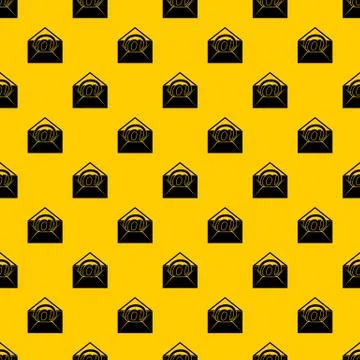 Envelope with email sign pattern Stock Illustration