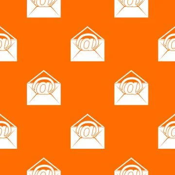 Envelope with email sign pattern seamless Illustrazione stock