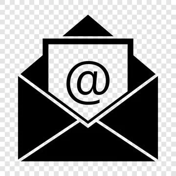 Envelope email. Vector illustration isolated on transparent Stock Illustration