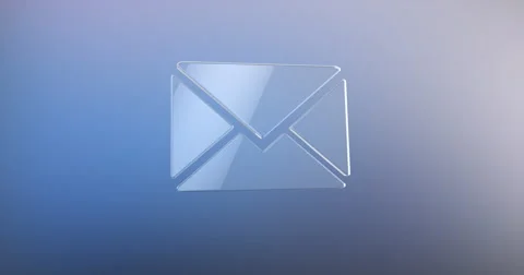 Envelope Glass 3d Icon Stock Footage 66781275