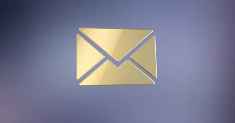 Envelope Gold 3d Icon Video stock 66781302
