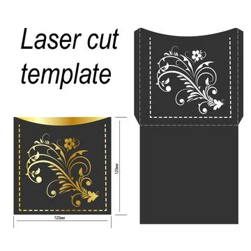 Envelope greeting card template Stock Illustration