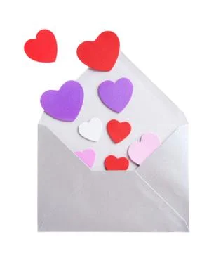 Envelope with hearts Photos
