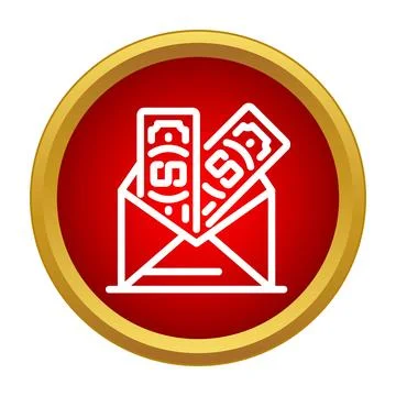 Envelope holding cash representing bribe and corruption Stock Illustration