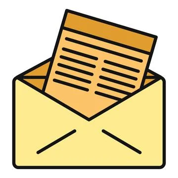 Envelope holding letter icon sending mail message Stock Illustration