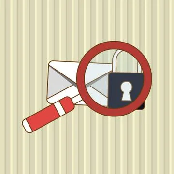 Envelope icon design, vector illustration Stock Illustration