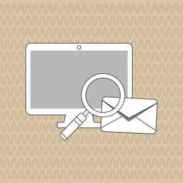 Envelope icon design, vector illustration Stock Illustration