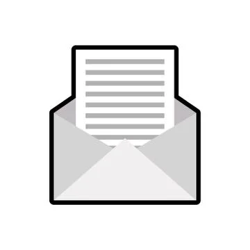 Envelope icon. email design. vector graphic Stock Illustration