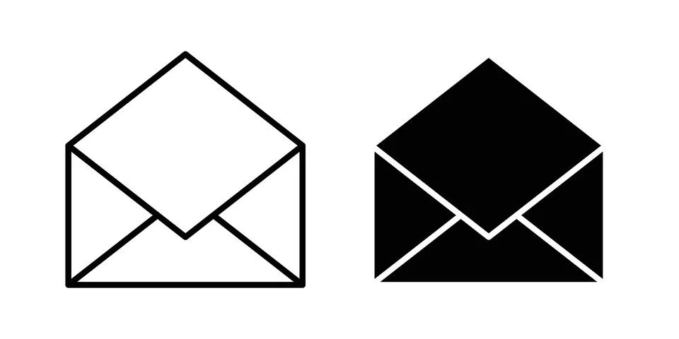 Envelope icon graphic design. web icons vectors Stock Illustration