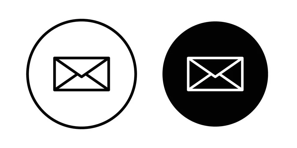 Envelope icon graphic element. web icon set Illustrazione stock