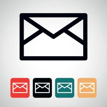 Envelope icon. Stock Illustration