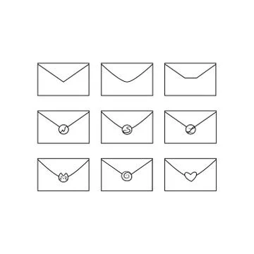 Envelope icon. Stock Illustration