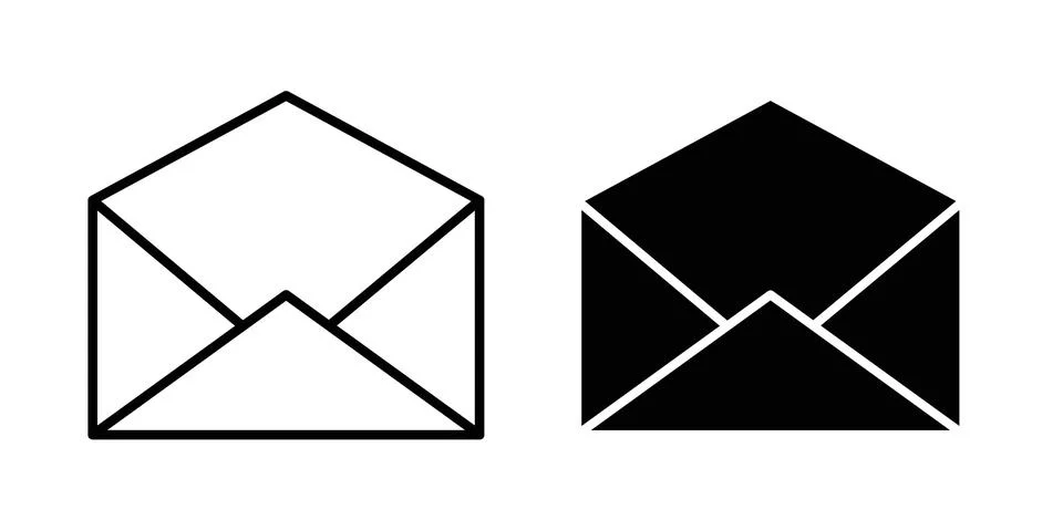 Envelope icon Illustration Eps10 for web or app Illustrazione stock