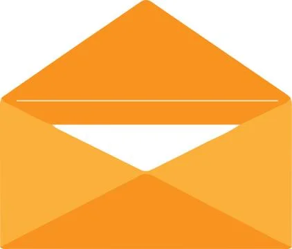 Envelope icon isolated on white background Stock Illustration