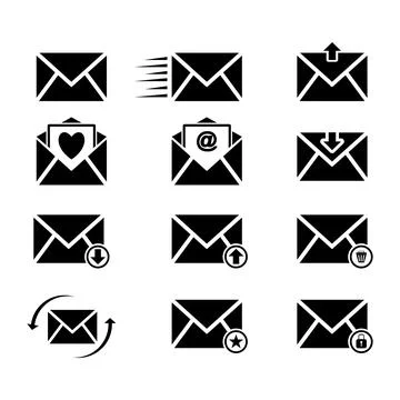 Envelope icon, Mail icon vector for web, computer and mobile app Stock Illustration
