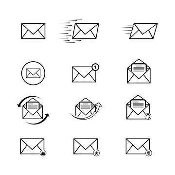 Envelope icon, Mail icon vector for web, computer and mobile app Stock Illustration