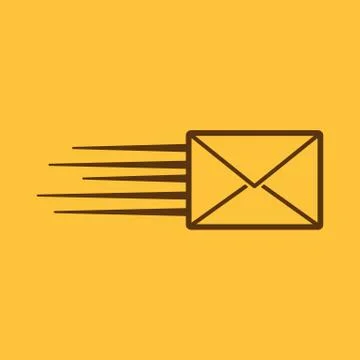 The envelope icon. Mail symbol Stock Illustration