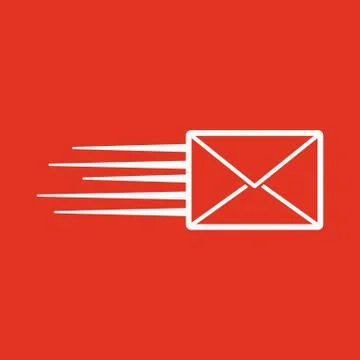 The envelope icon. Mail symbol Stock Illustration