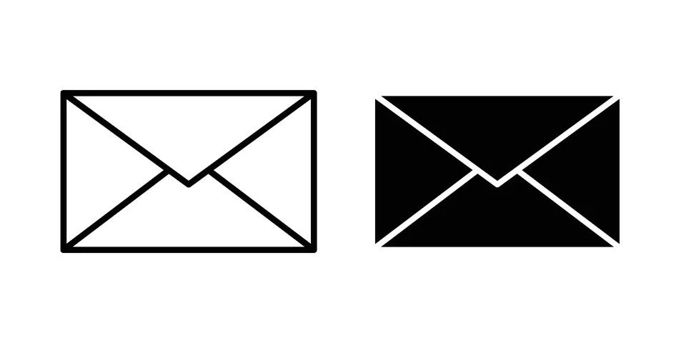 Envelope icon or illustration vector symbols Stock Illustration