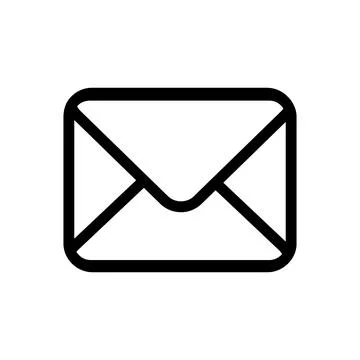 Envelope icon symbolizing email communication, messaging, correspondence Иллюстрация