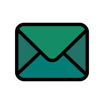 Envelope icon symbolizing email communication, messaging, correspondence Иллюстрация