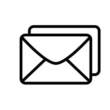 Envelope icon template Illustrazione stock