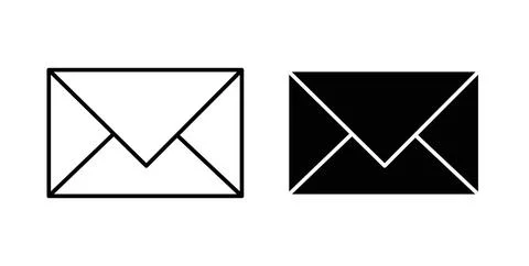 Envelope icon vector art Illustrations Stock Illustration