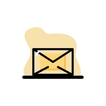 Envelope Icon Vector Design Concept Illustration Stock Illustration