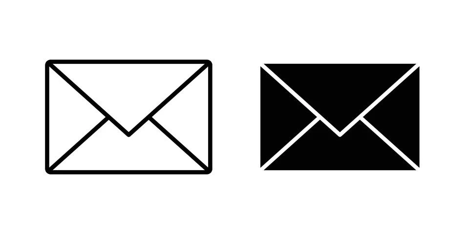 Envelope icon vector design illustrations Stock Illustration