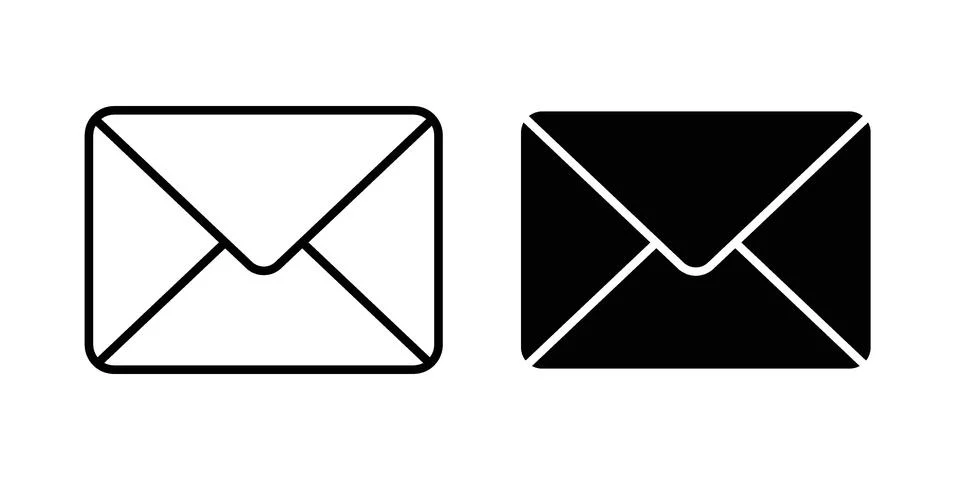 Envelope icon vector design illustrations Stock Illustration