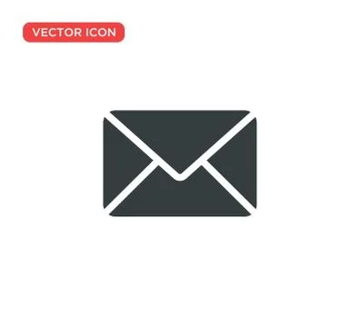Envelope Icon Vector Illustration Design Stock Illustration