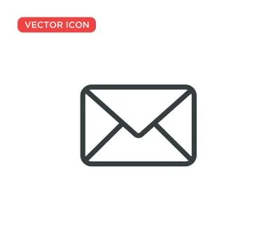 Envelope Icon Vector Illustration Design Stock Illustration