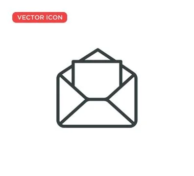 Envelope Icon Vector Illustration Design Stock Illustration