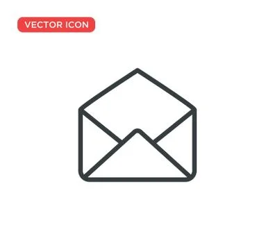 Envelope Icon Vector Illustration Design Stock Illustration