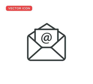 Envelope Icon Vector Illustration Design Illustrazione stock