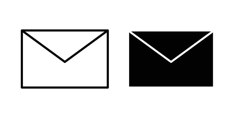 Envelope icon vector, illustration icon set Stock Illustration